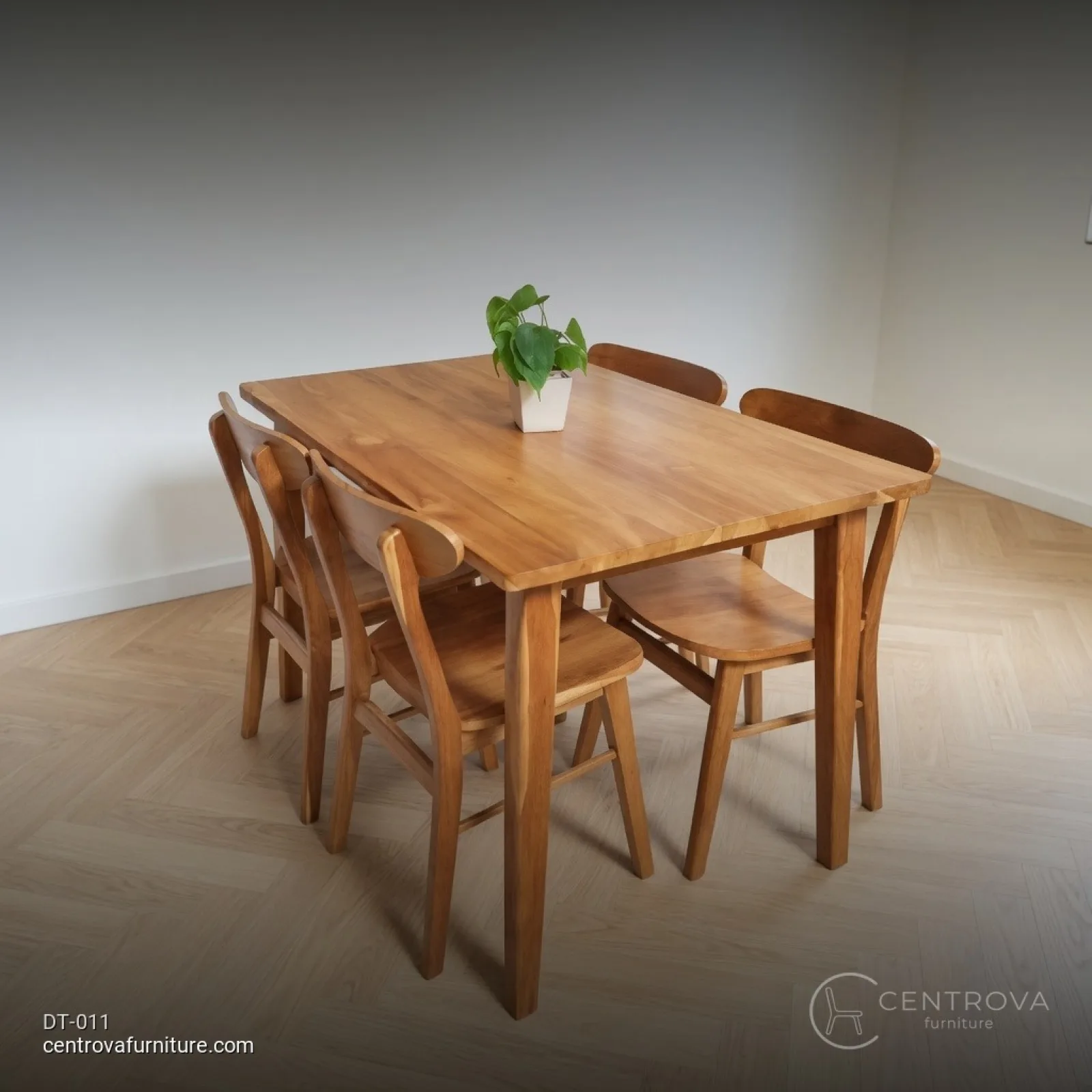 Set Meja Makan Minimalis Kayu Jati - foto produk 2