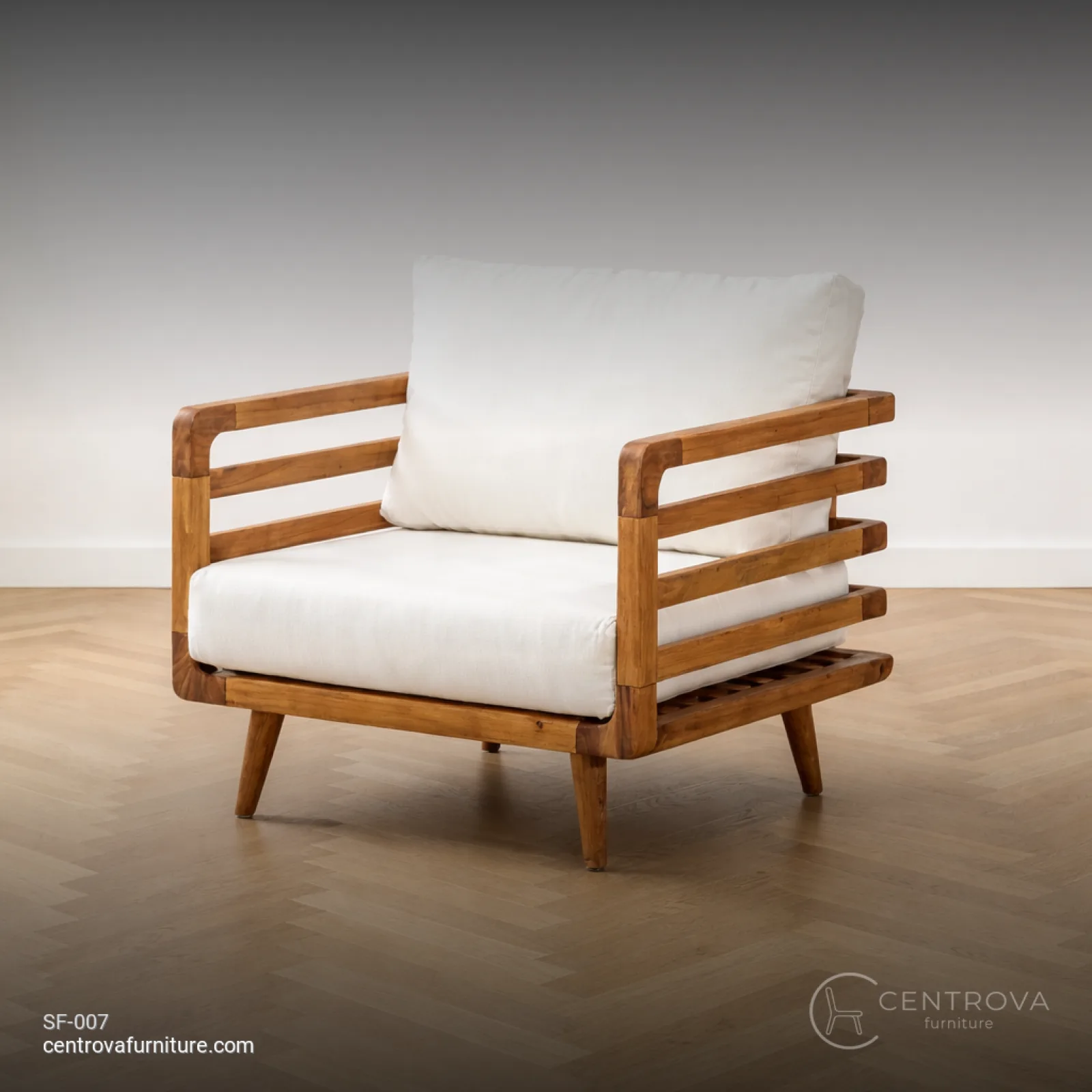 Sofa Single Kayu Jati Tua Custom