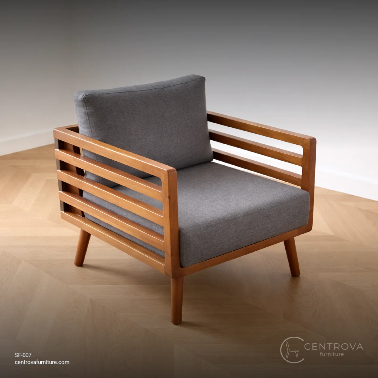 Sofa Single Kayu Jati Tua Custom - foto produk 2