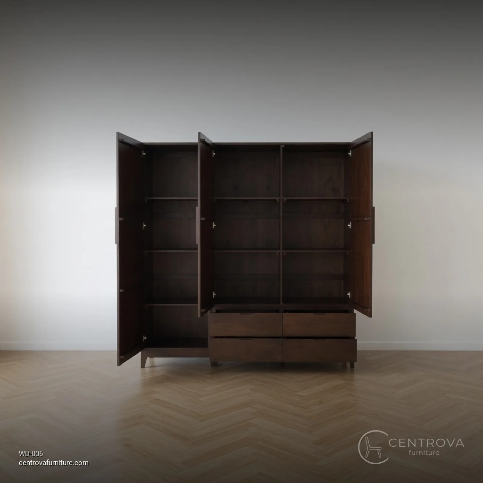 Wardrobe Retro Teak Wood - product photo 3