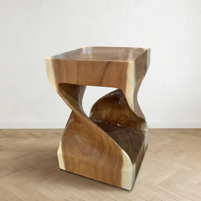 Stool Cafe Trembesi Solid - Furniture Kayu Jati Jepara