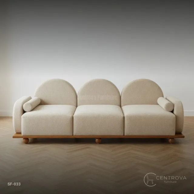 Minimalist Living Room Sofa - Teak Wood Furniture Jepara