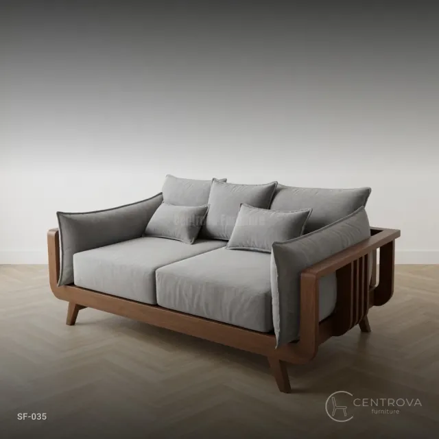 Sofa Jati Minimalis - Furniture Kayu Jati Jepara