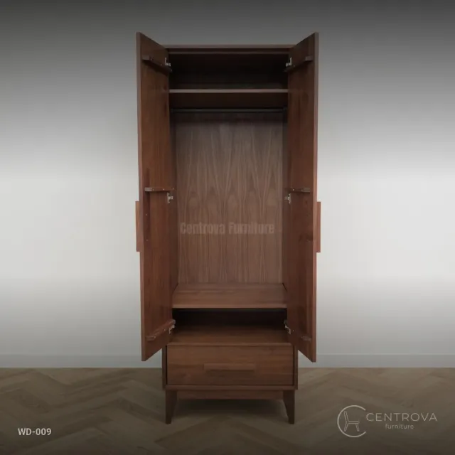 Minimalist Teak Wardrobe - Jepara Teak Furniture