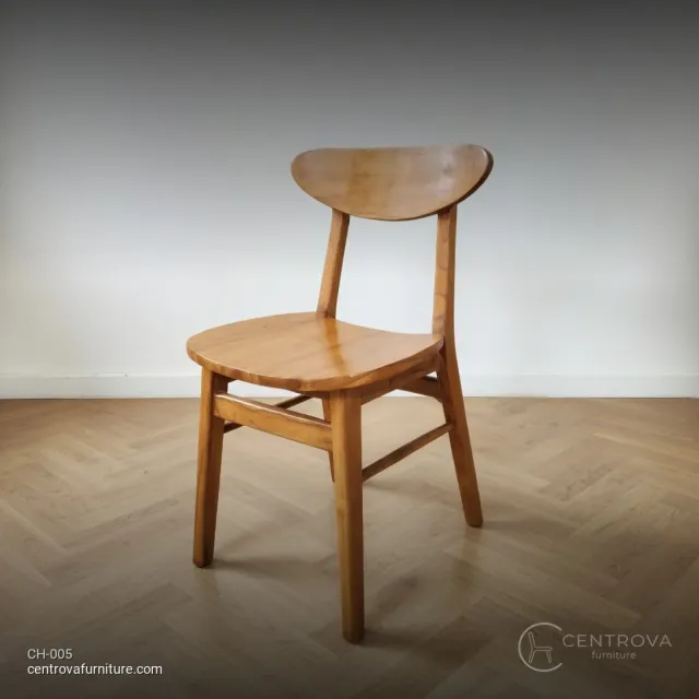Chair Rope Turned Cafe Teak - Teak Wood Furniture Jepara