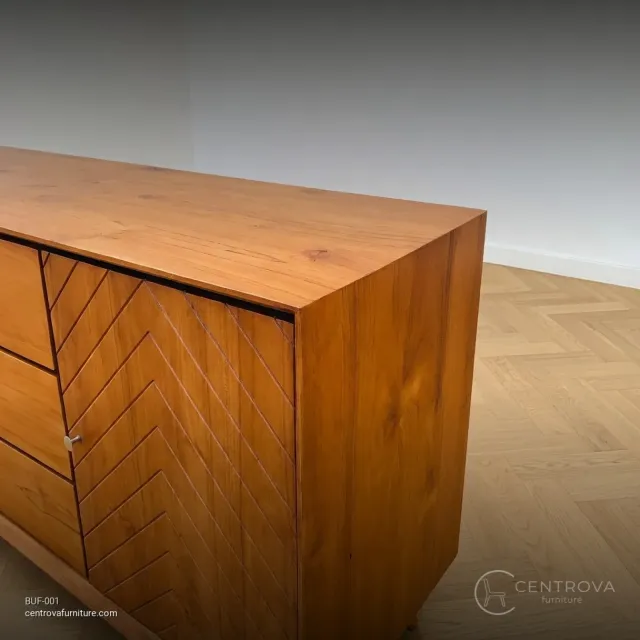 TV Buffet Minimalist Teak Wood 150x45x80cm - Jepara Teak Furniture