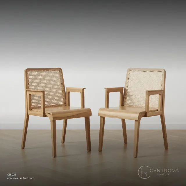 Teak Chair Rattan - Teak Wood Furniture Jepara