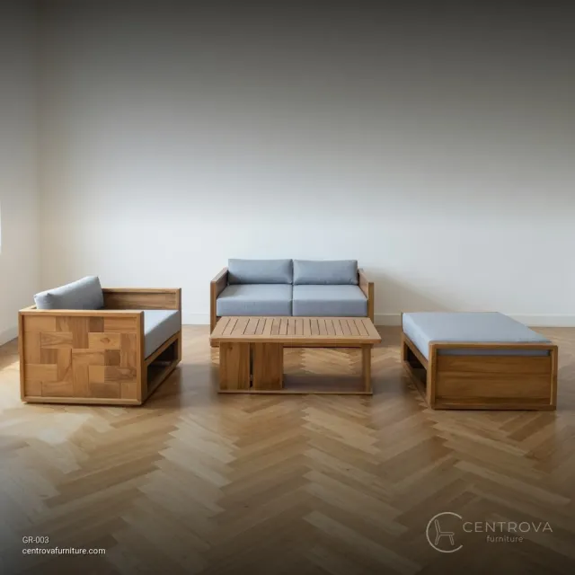 Set Sofa Jati Minilis - Furniture Kayu Jati Jepara