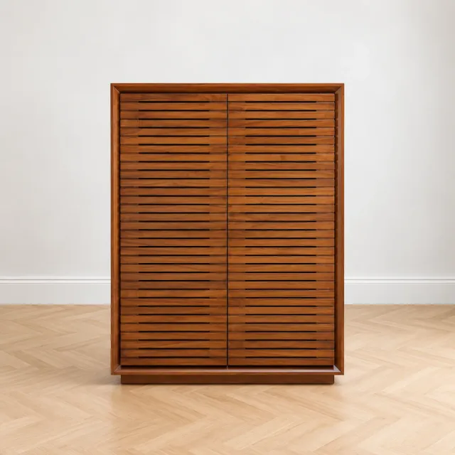 Bufet Jati 2 Pintu Salur Klasik Minimalis - Furniture Kayu Jati Jepara