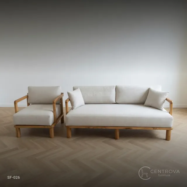 Sofa Tamu Minimalis - Furniture Kayu Jati Jepara