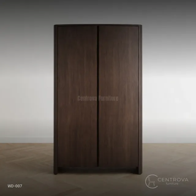 Minimalist Teak Wardrobe - Jepara Teak Furniture
