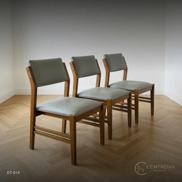 Solid Teak Wood Dining Table Set with 6 Chairs, Modern Minimalist Design - Jepara Teak Furniture