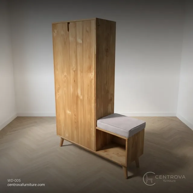 Buffet Shoe Rack Teak Wood Minimalist - Jepara Teak Furniture