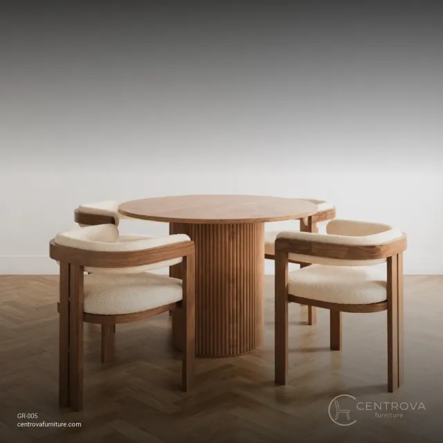 Set Meja Makan Japan Style - Furniture Kayu Jati Jepara