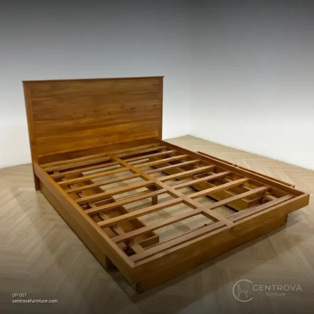Dipan Jati Minimalis Storage - Furniture Jati Jepara